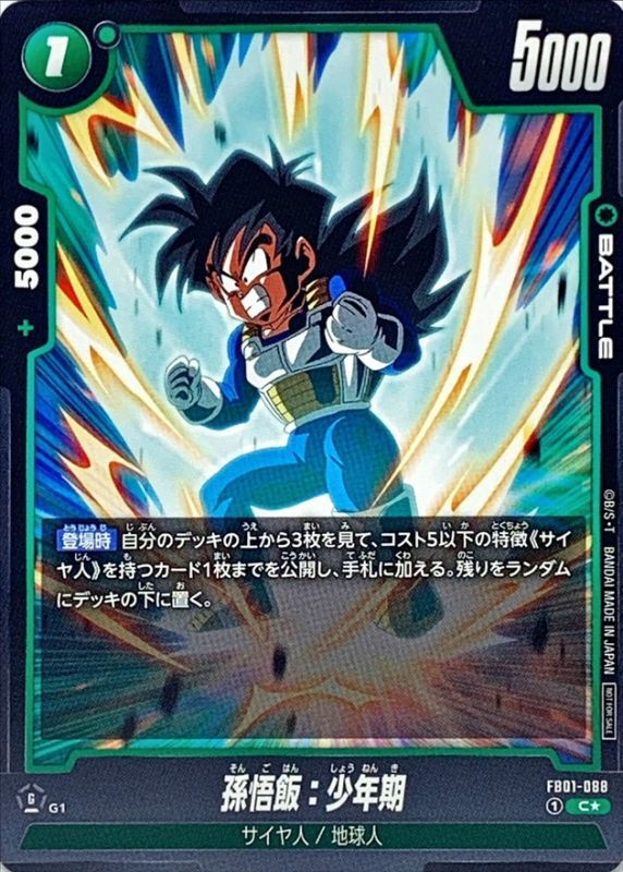 Son Gohan : Childhood card art