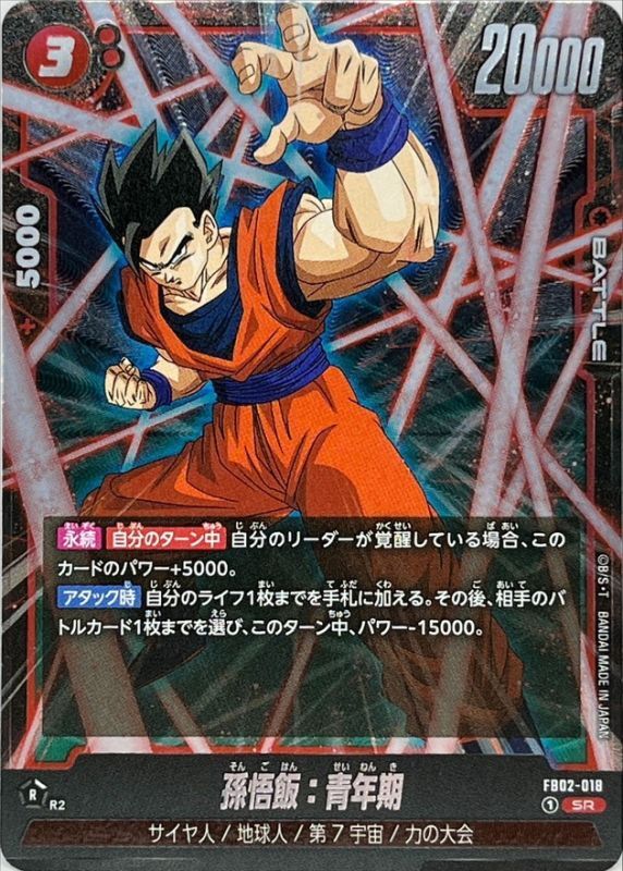 Son Gohan : Adolescence card art