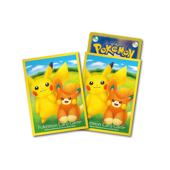 デッキシールド『ピカチュウ&パモ』64枚入り card art